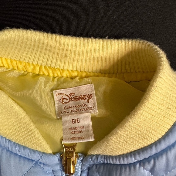 Disney Blue and Yellow Quilted Puffer Jacket - Picture 5 of 7